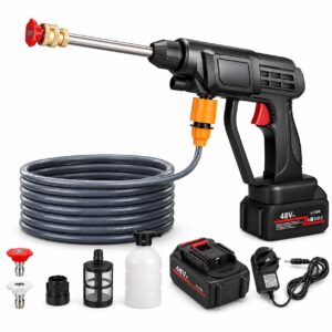 Rechargeable Cordless High Pressure Washer Gun for Solar Panel Cleaning